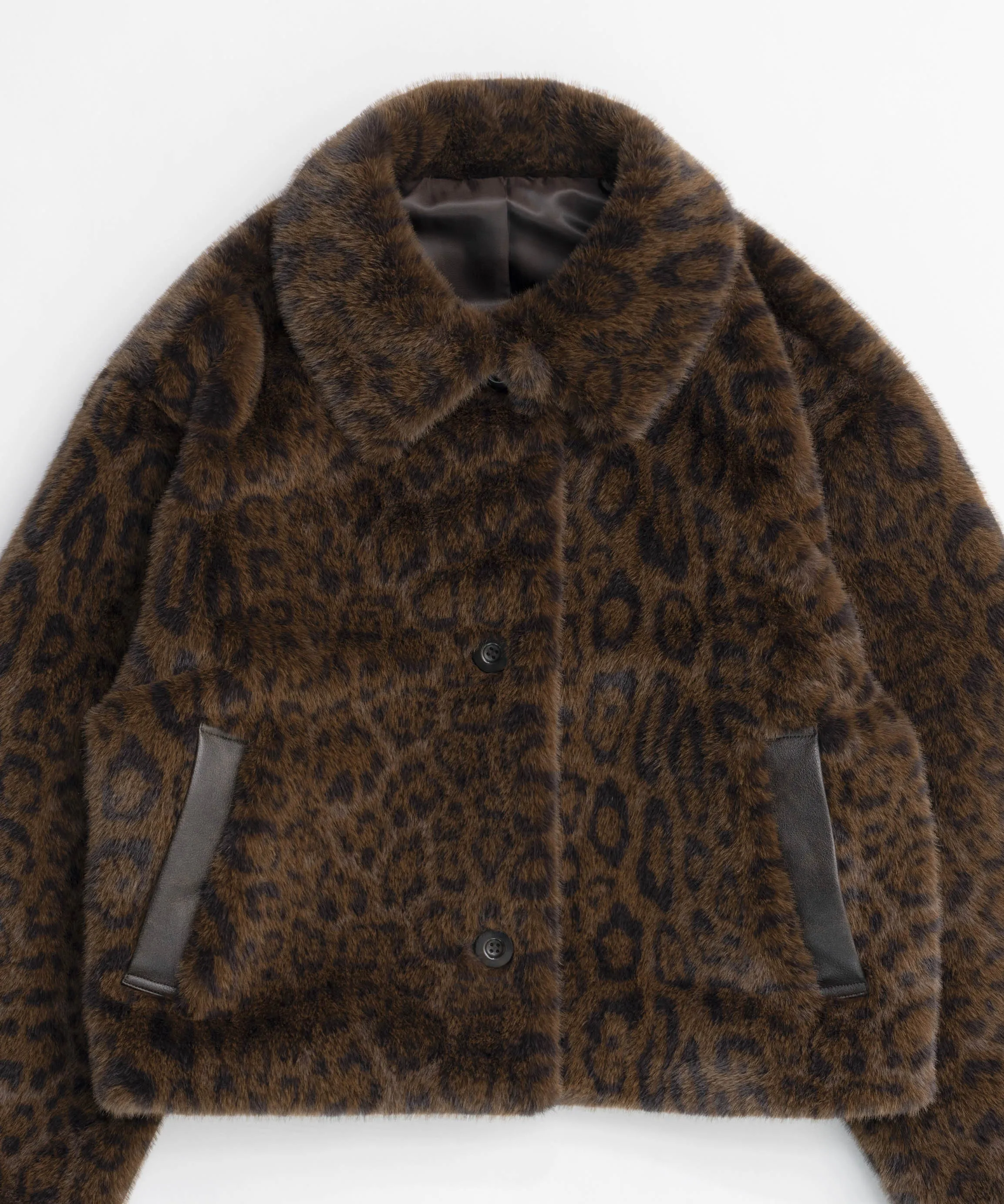 【24WINTER PRE-ORDER】Faux Fur Leopard Coat