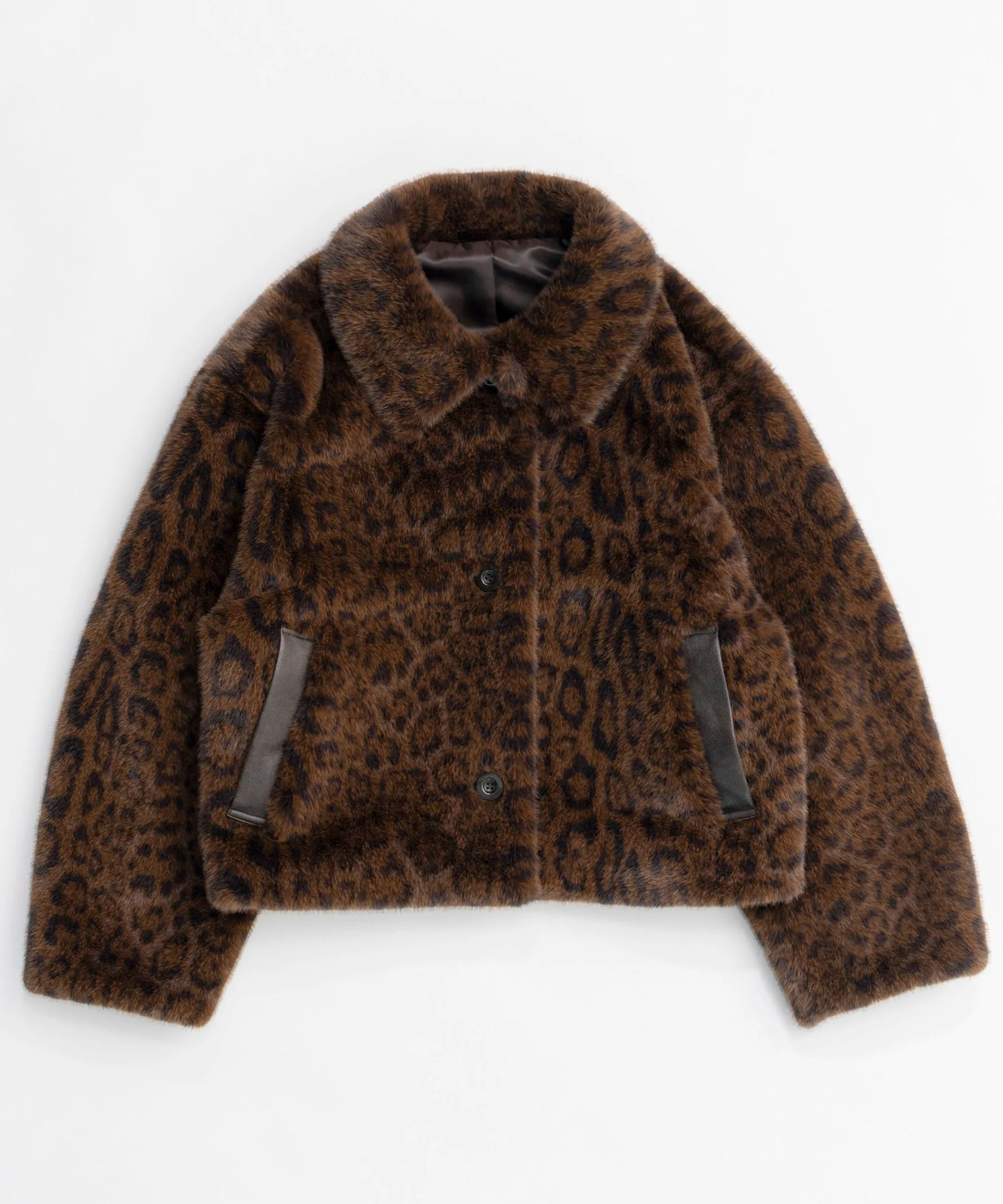 【24WINTER PRE-ORDER】Faux Fur Leopard Coat