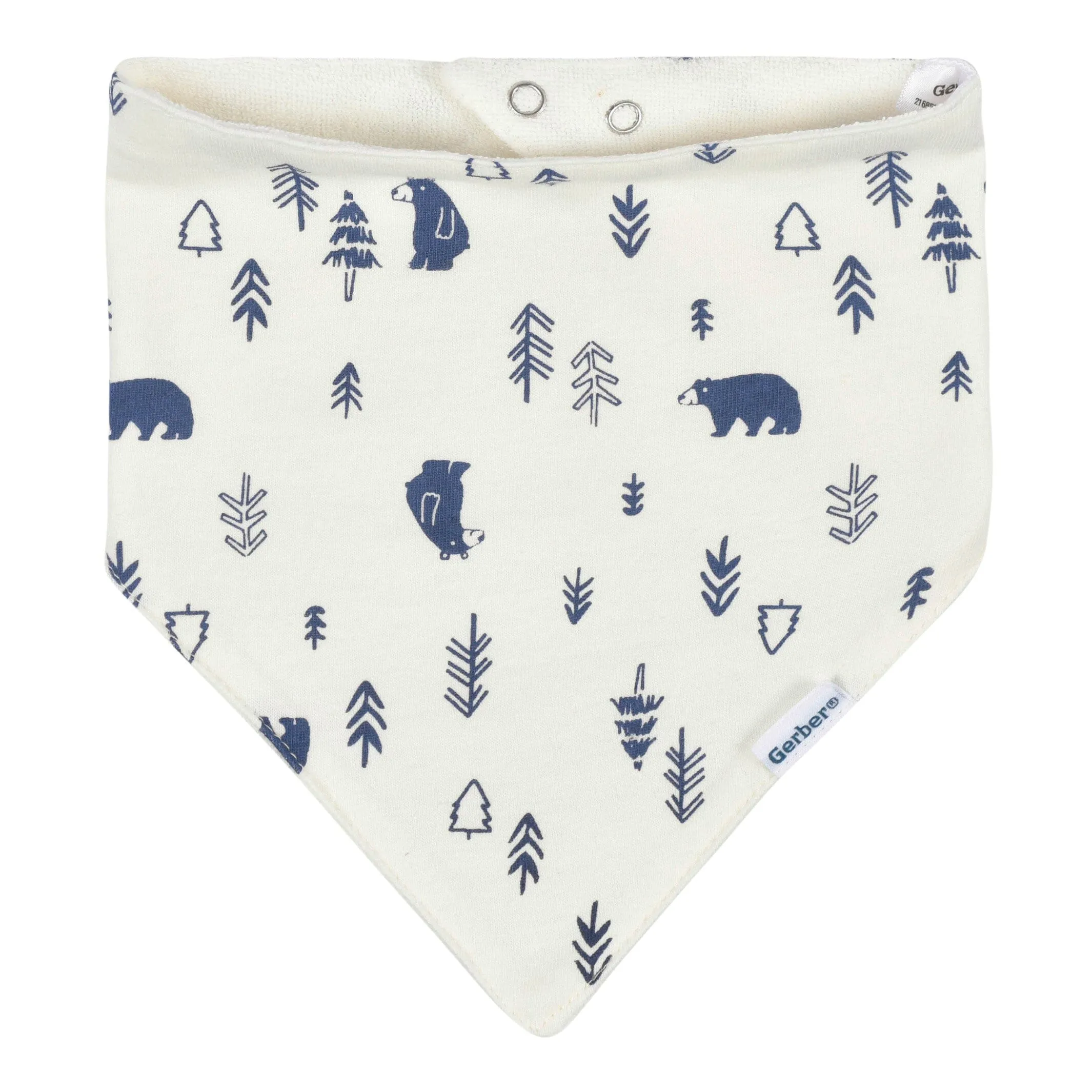 4-Pack Baby Boys Bear Bandana Bibs