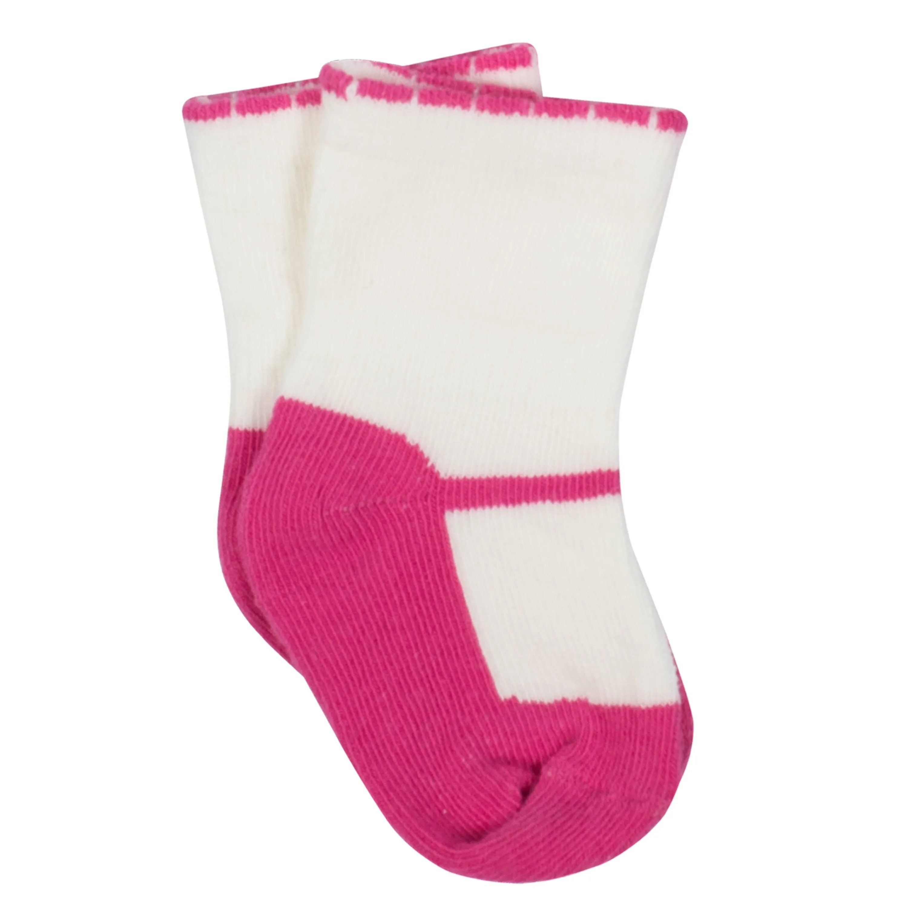 8-Pack Baby Girls Mary Janes Wiggle Proof Socks