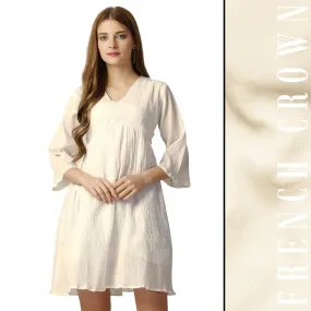 Antique Beige Premium Cotton Dress