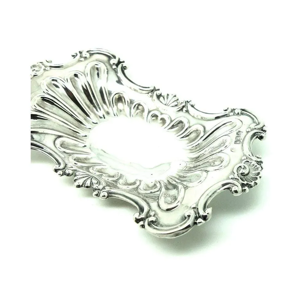 Antique Edwardian Sterling Silver Jewellery Tray