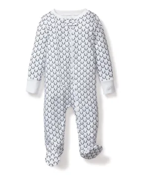 Baby's Pima Romper | Nordic Antlers on White