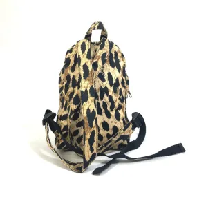 BALENCIAGA Backpack 580026 Nylon beige Leopard leopard print leopard Mini Backpack Women