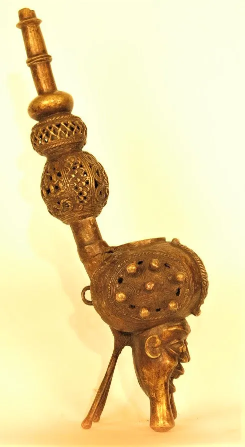 Bamum Bronze Pipe