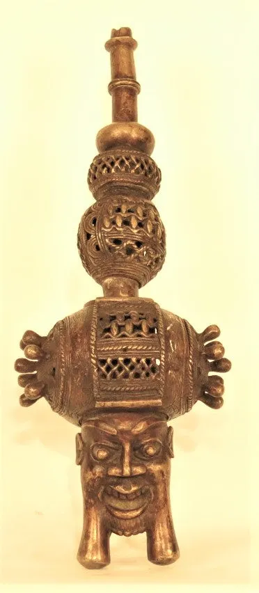 Bamum Bronze Pipe