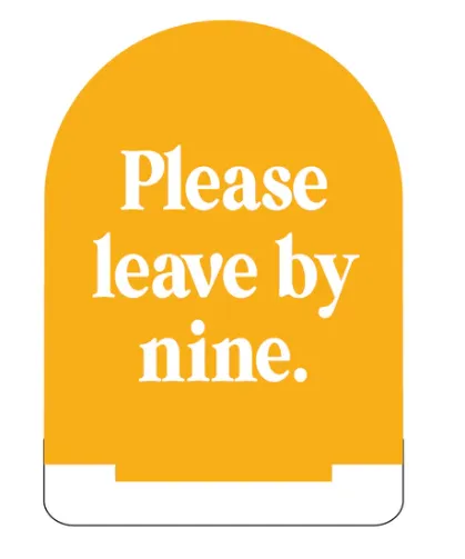 Bar Sign - Please Leave by Nine