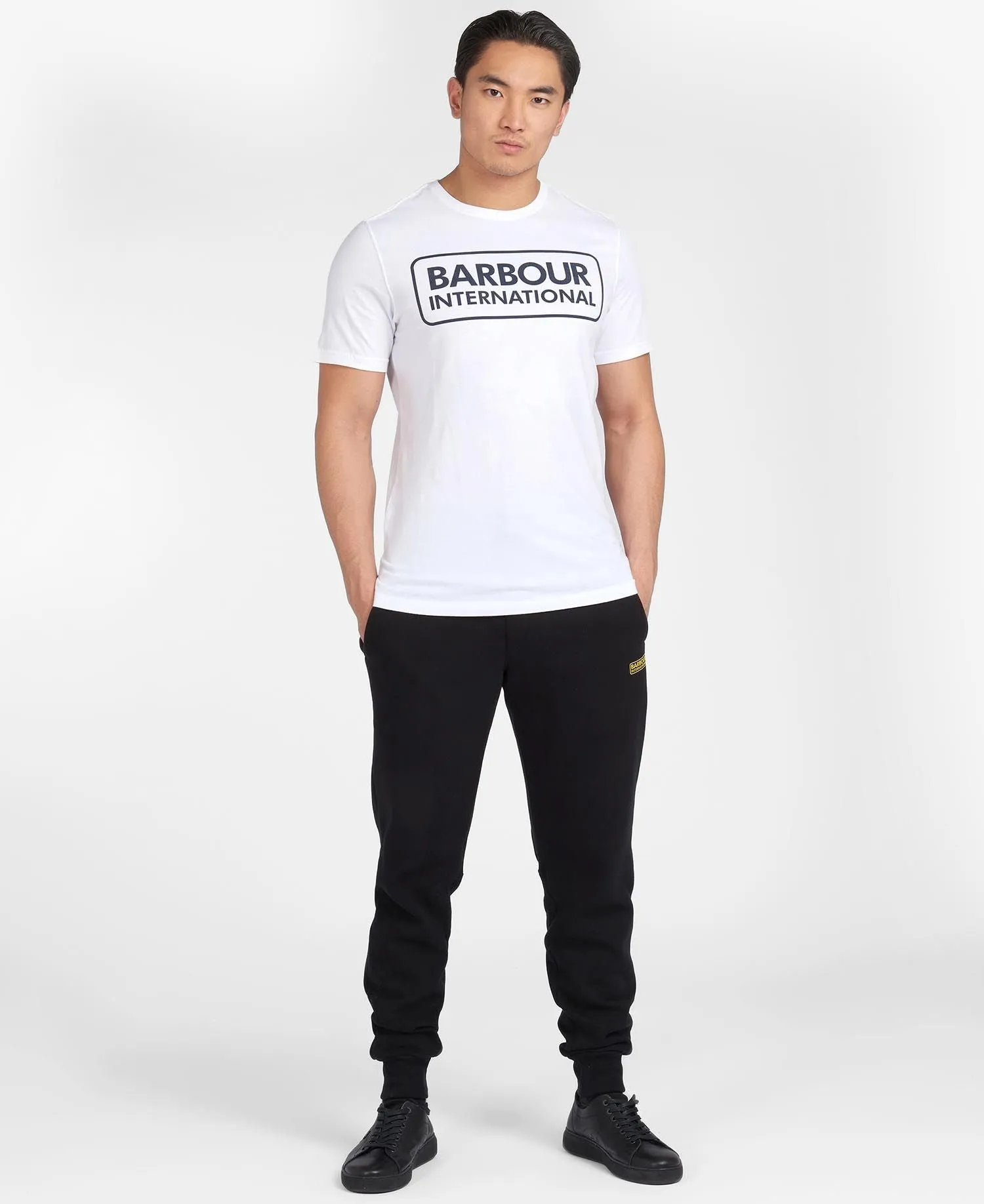 Barbour International Essential Large Logo Tee White