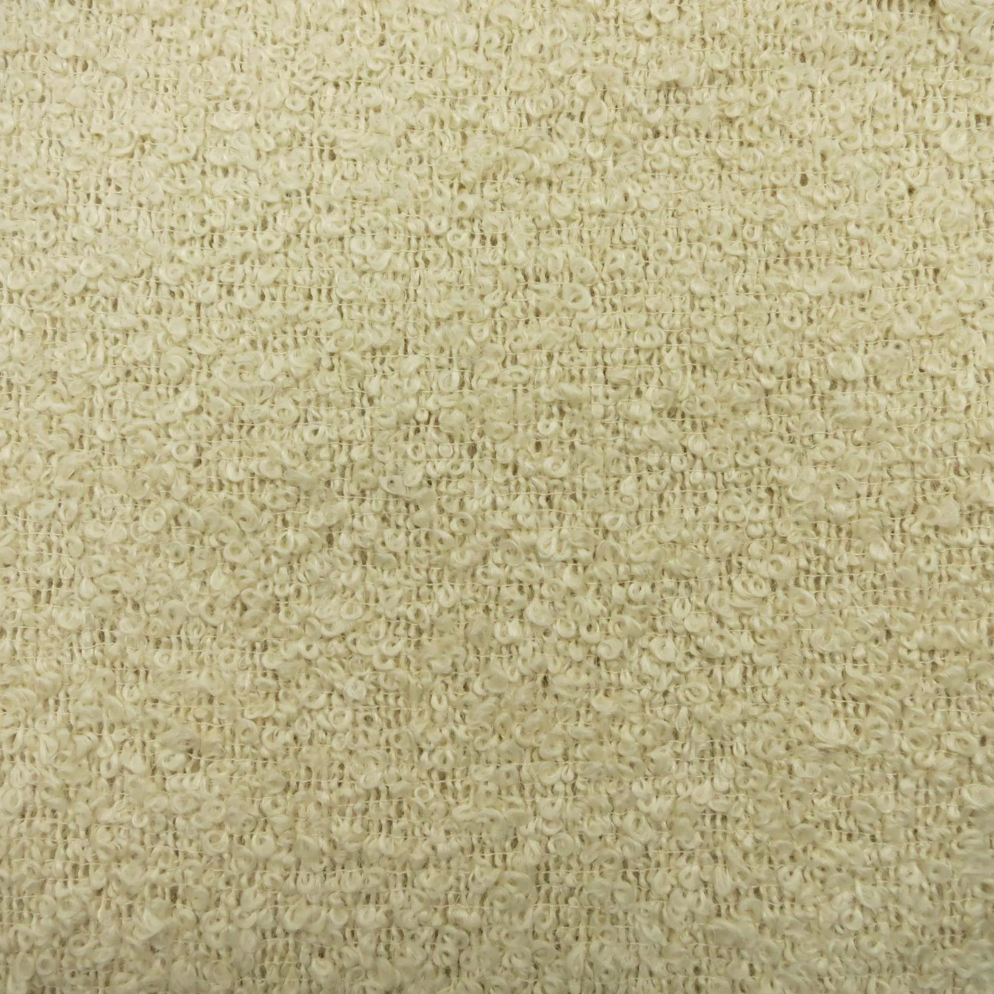 Beige Cream Wool Tweed/ Boucle