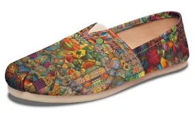 Blotter Patch Art Casual Slip on Shoes