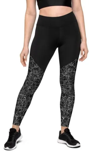 Blurred Lines Compression Leggings