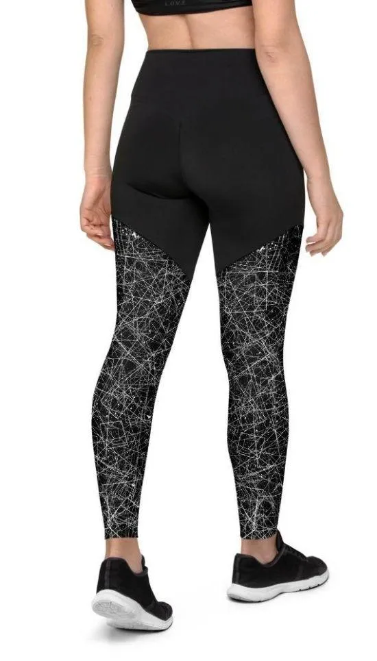 Blurred Lines Compression Leggings