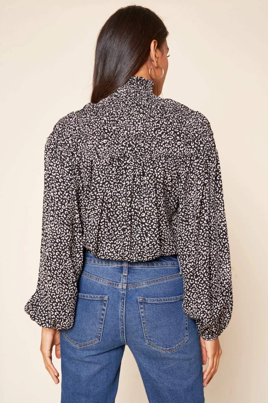 Bondi Leopard Smocked Top