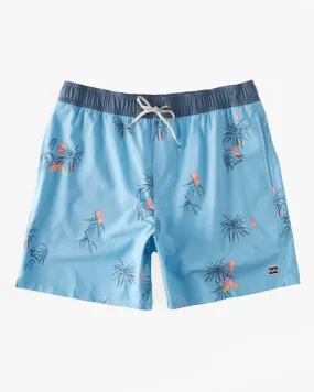 Boys Sundays Layback Swim Trunks - Coastal Blue