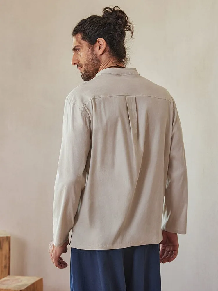 Casual Linen Blend Shirt