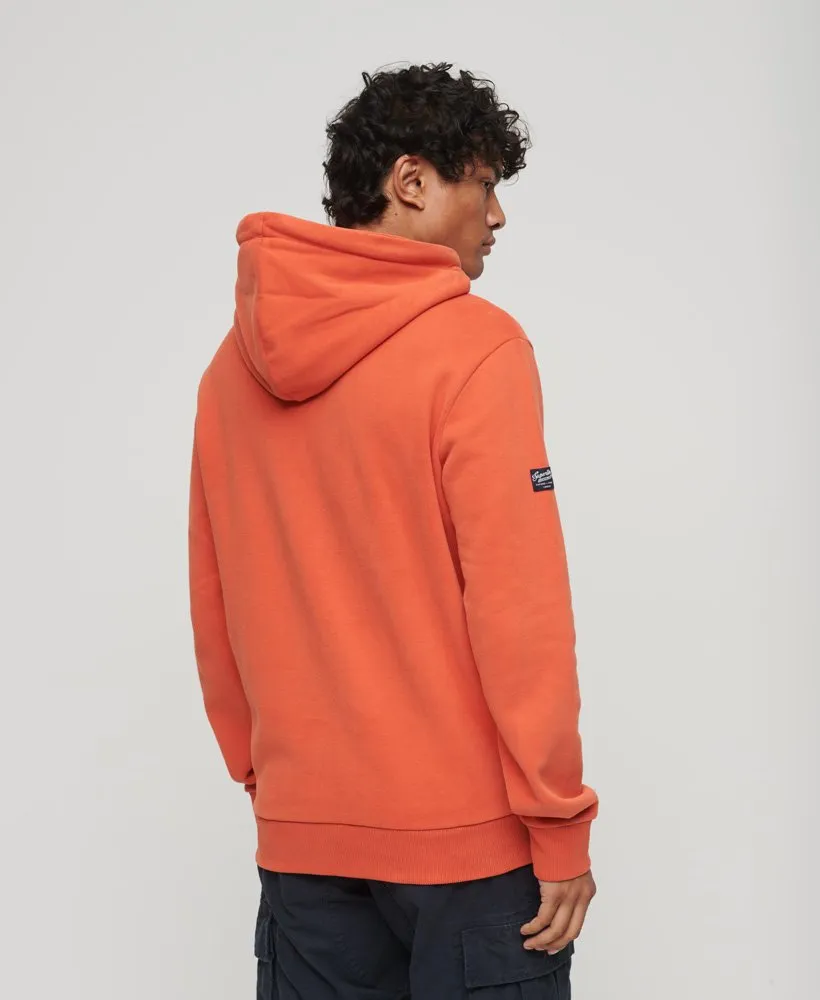 Classic Vintage Logo Heritage Hoodie | Denim Rust Orange