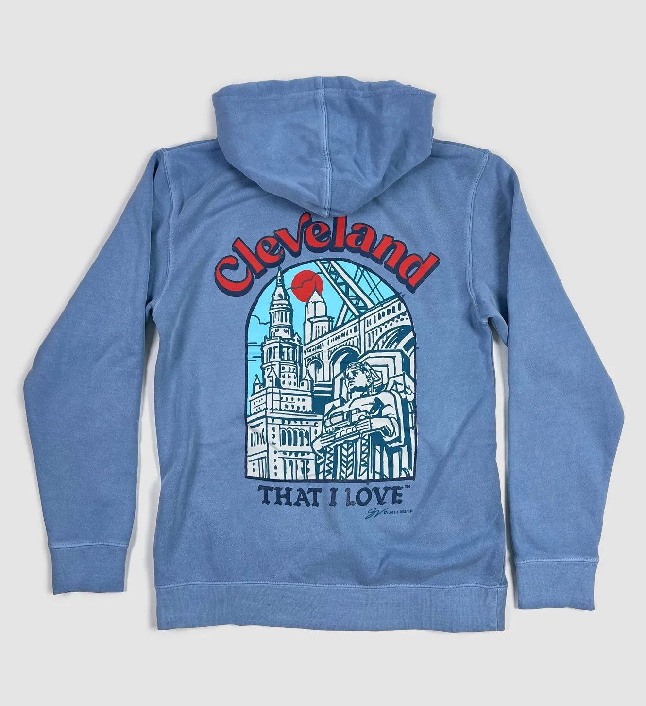 Cleveland Artwork Hooded Sweatshirt