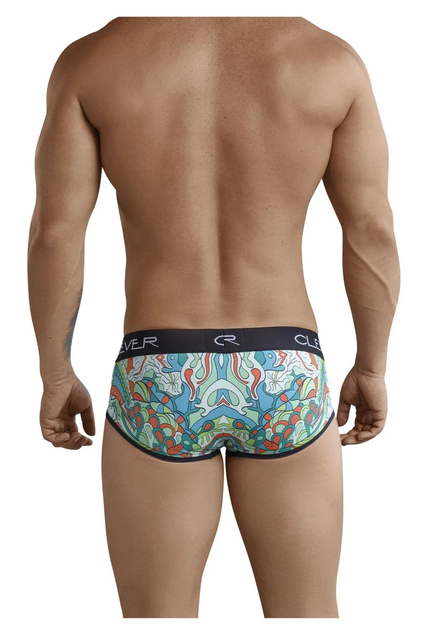 Clever 5379 Botanic Piping Briefs Green