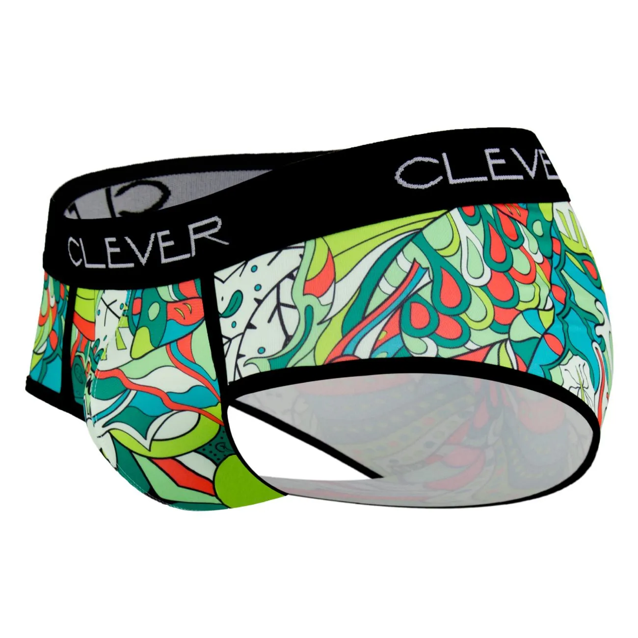 Clever 5379 Botanic Piping Briefs Green