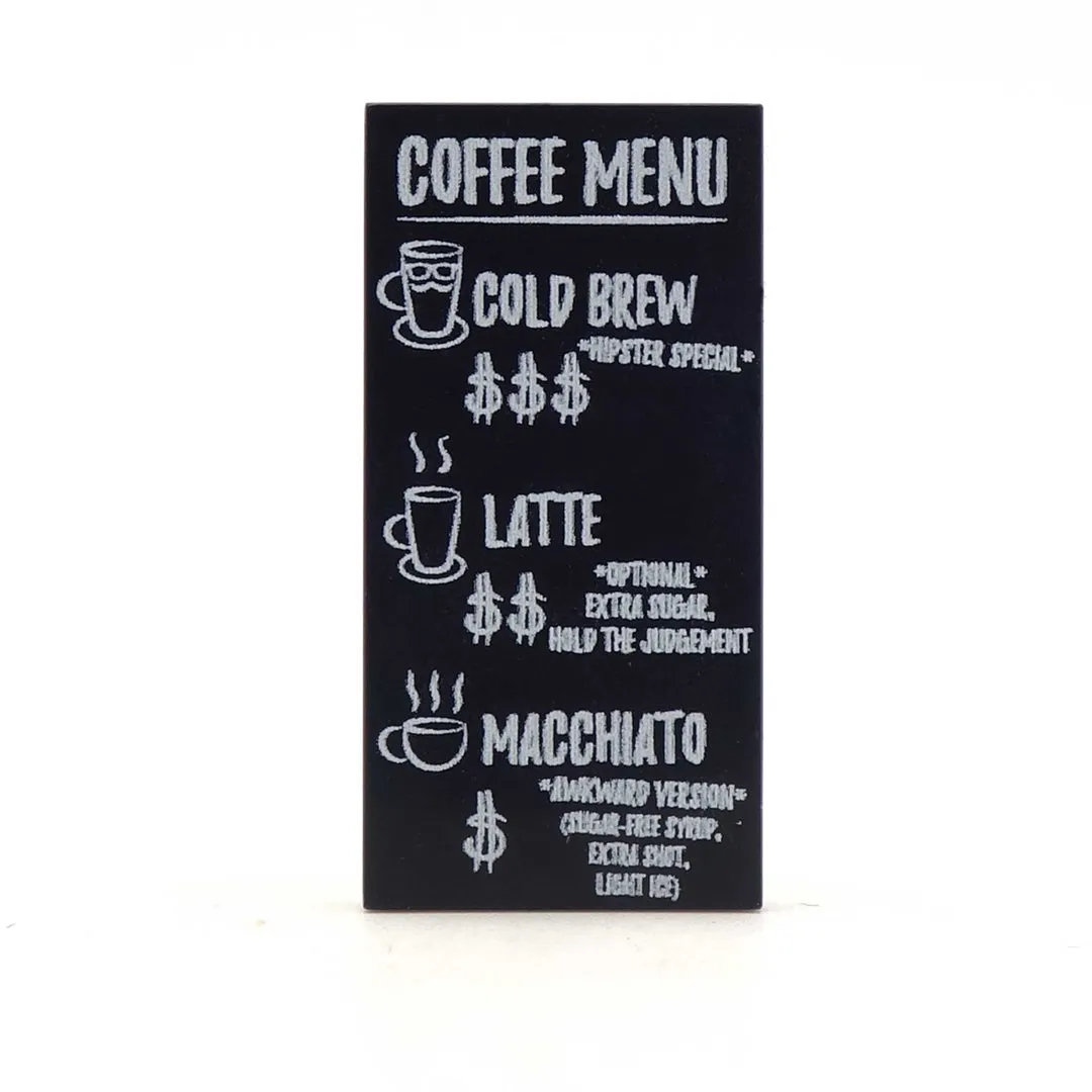 Coffee Menu - Custom Design Tile