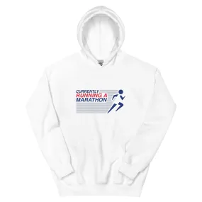 Currently Running A Marathon Unisex Hoodie