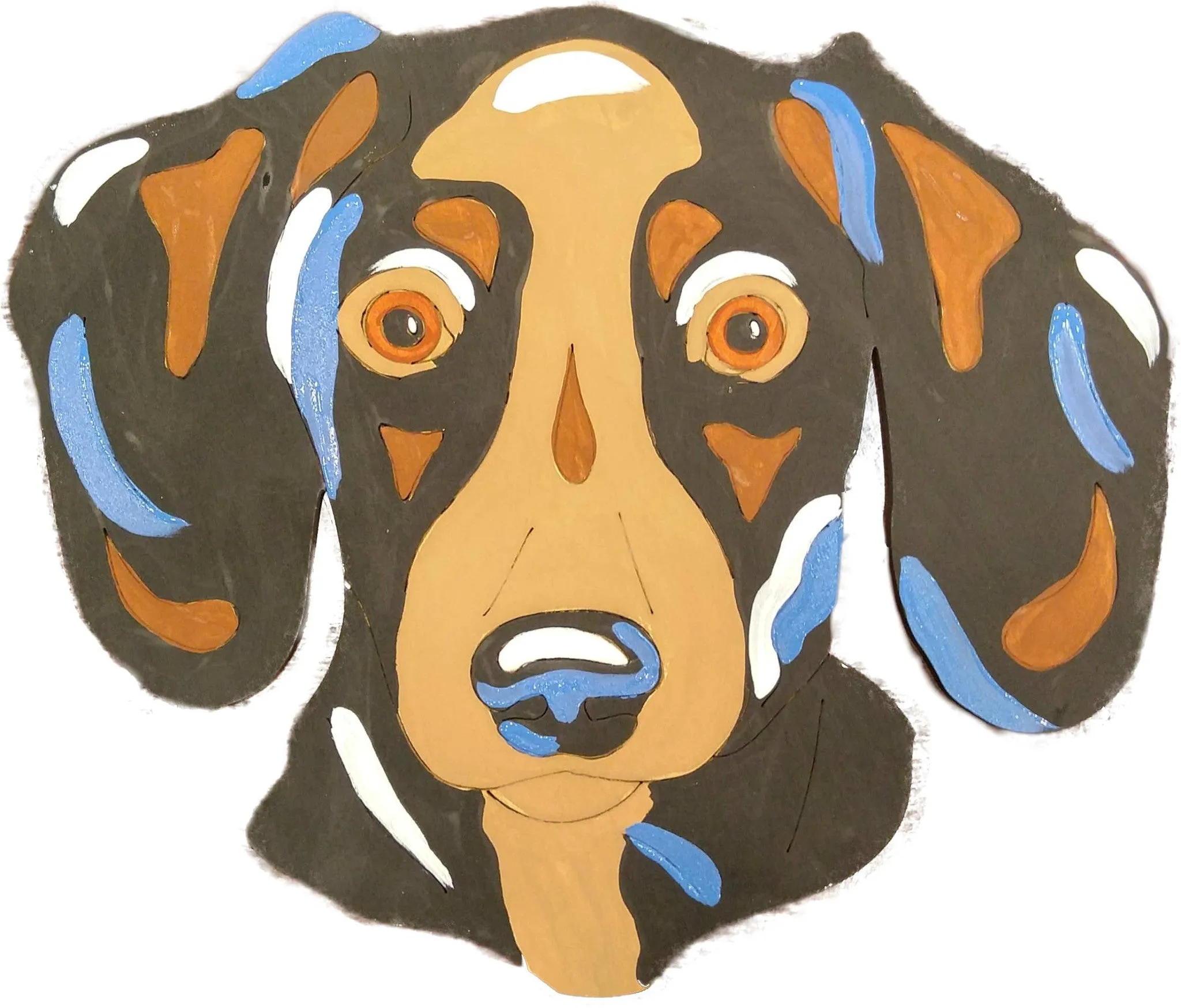 Dachshund Short Haired-DIY Pop Art Paint Kit