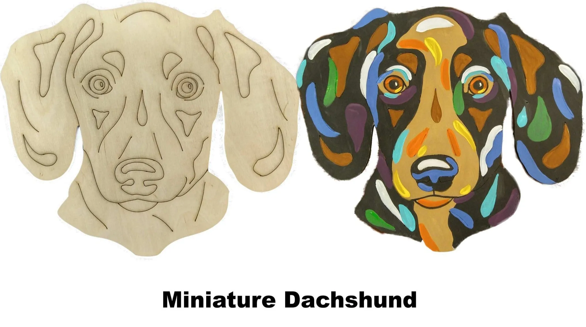 Dachshund Short Haired-DIY Pop Art Paint Kit