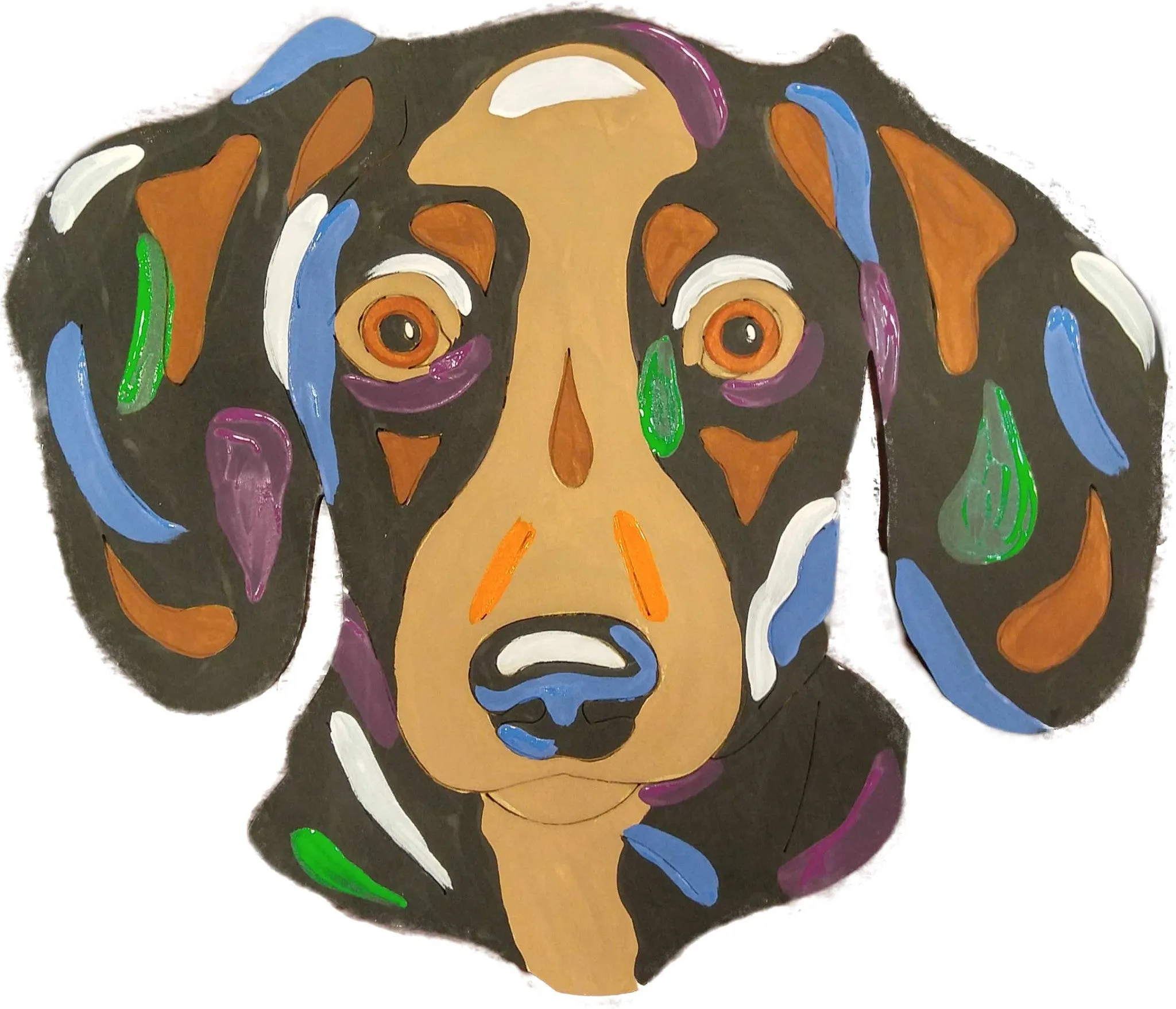 Dachshund Short Haired-DIY Pop Art Paint Kit