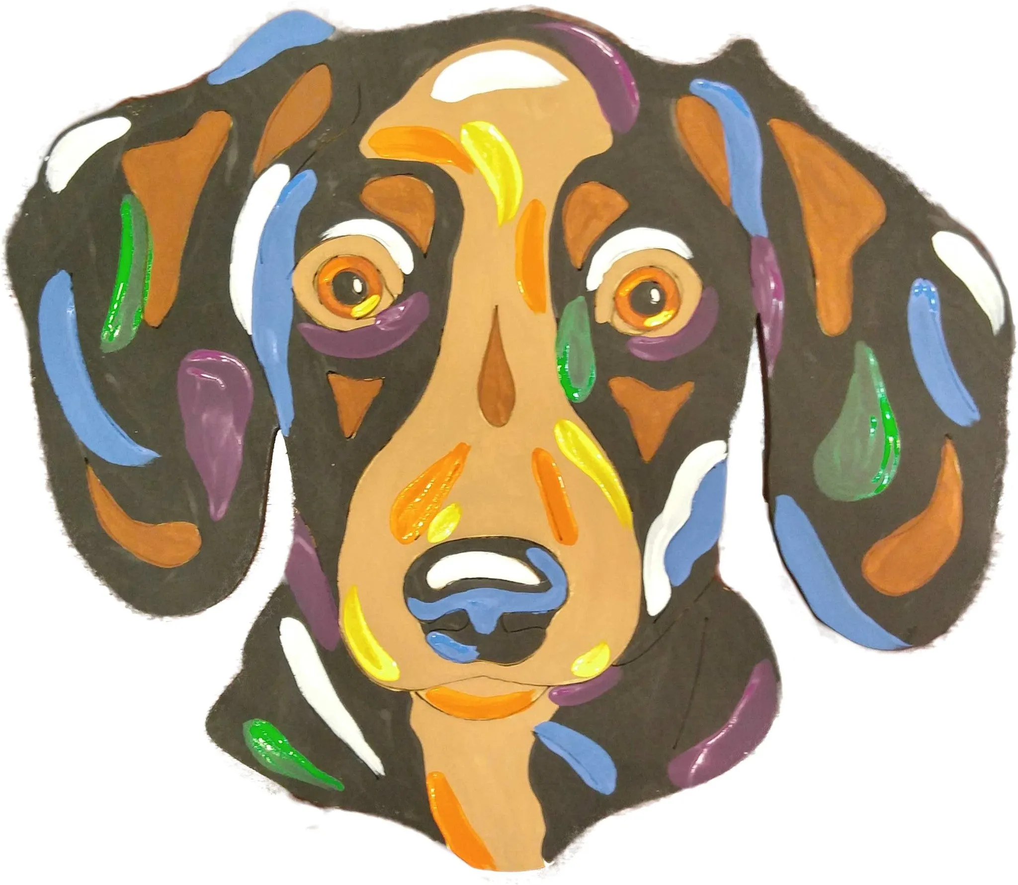 Dachshund Short Haired-DIY Pop Art Paint Kit