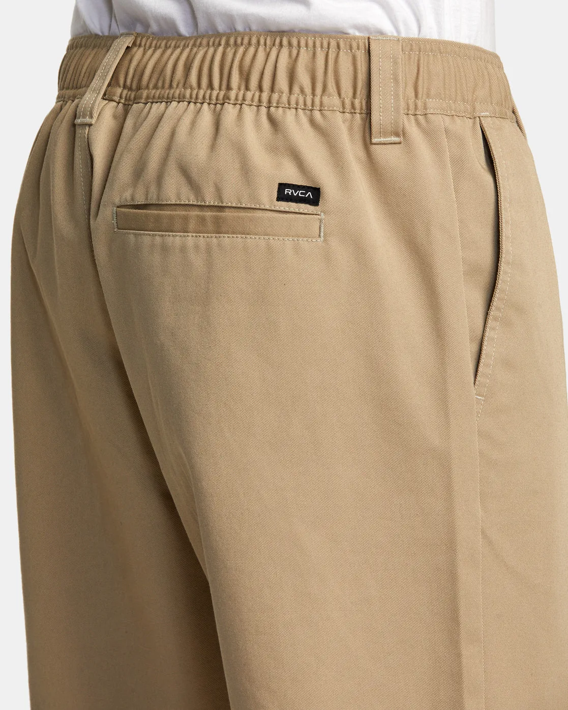 Dayshift Collection Americana Elastic Waist Pants - Khaki