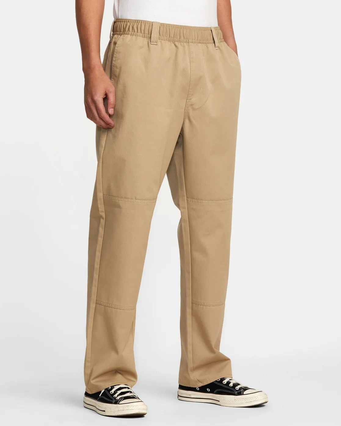 Dayshift Collection Americana Elastic Waist Pants - Khaki