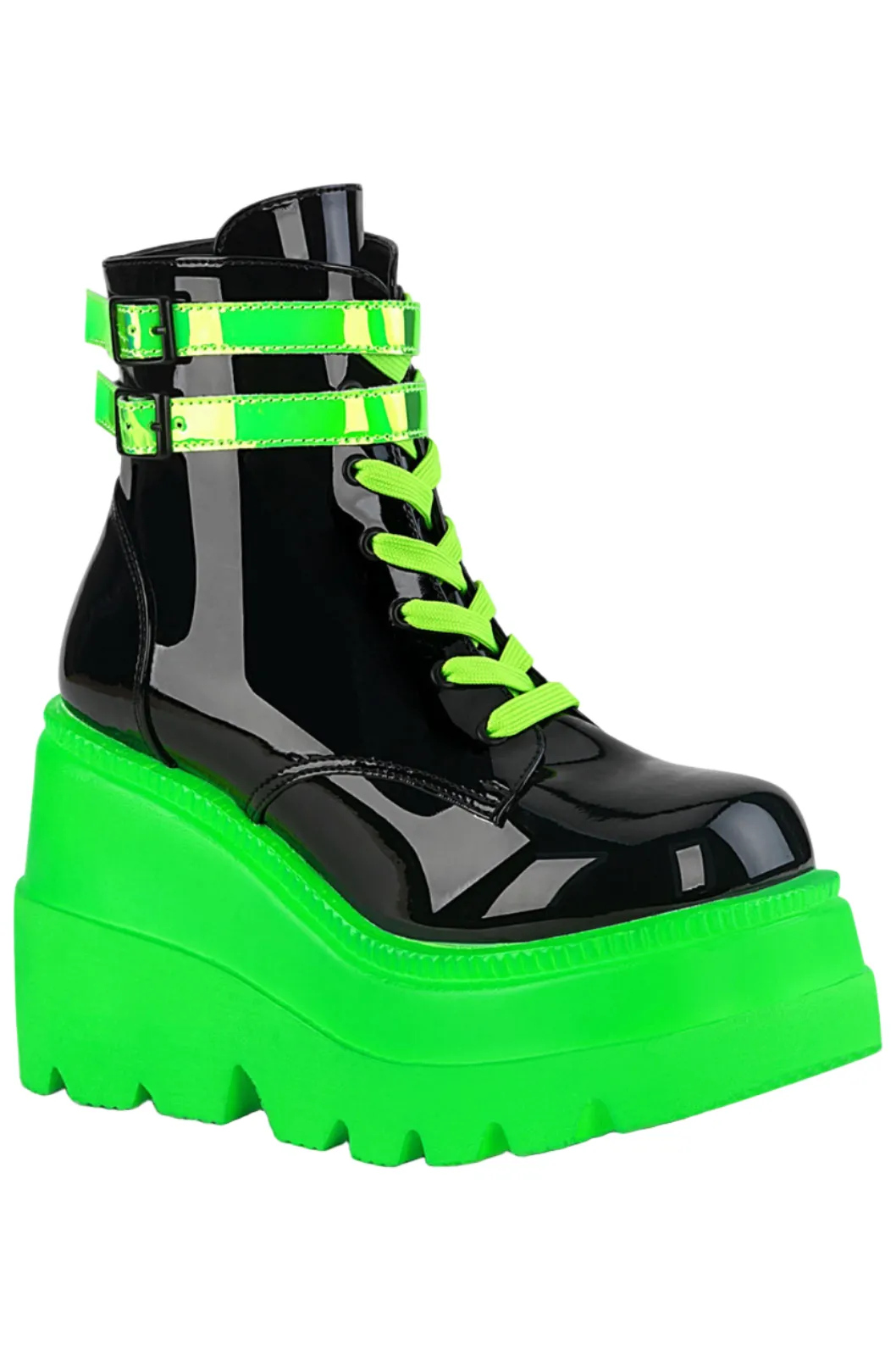 DemoniaCult Shaker 52 Boots Neon Green