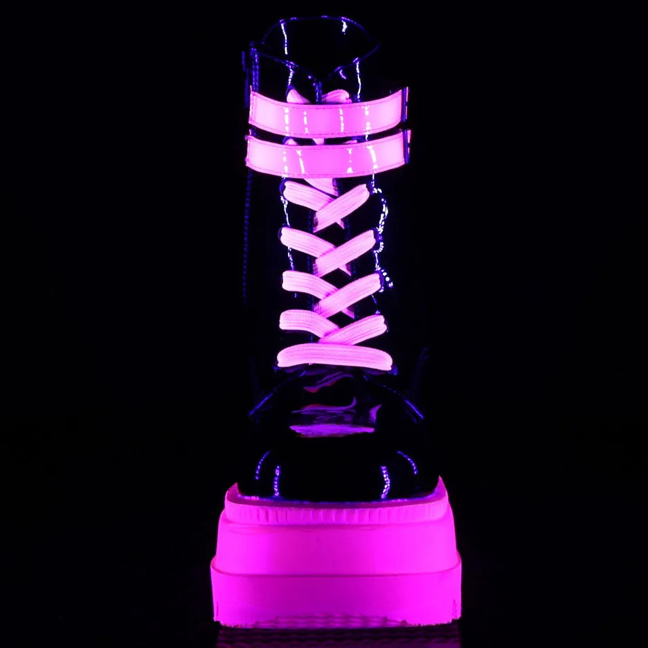 DemoniaCult Shaker 52 Boots Neon Pink