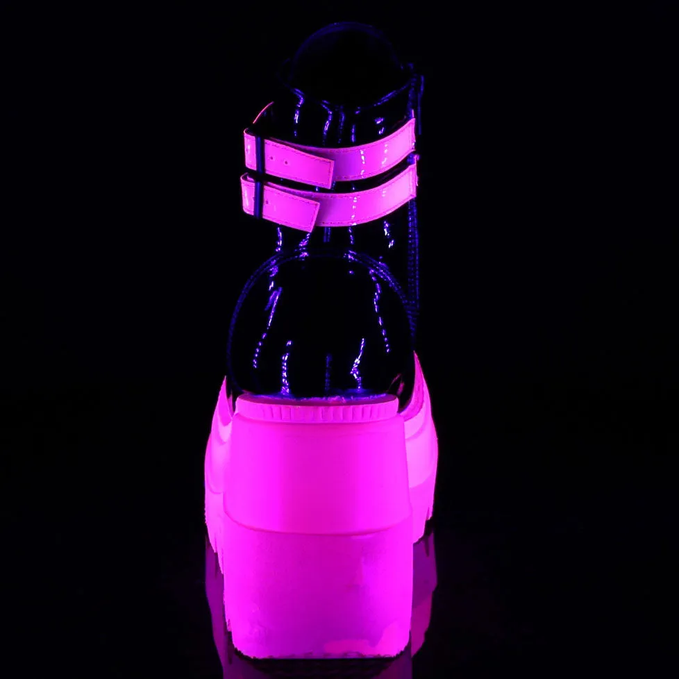 DemoniaCult Shaker 52 Boots Neon Pink