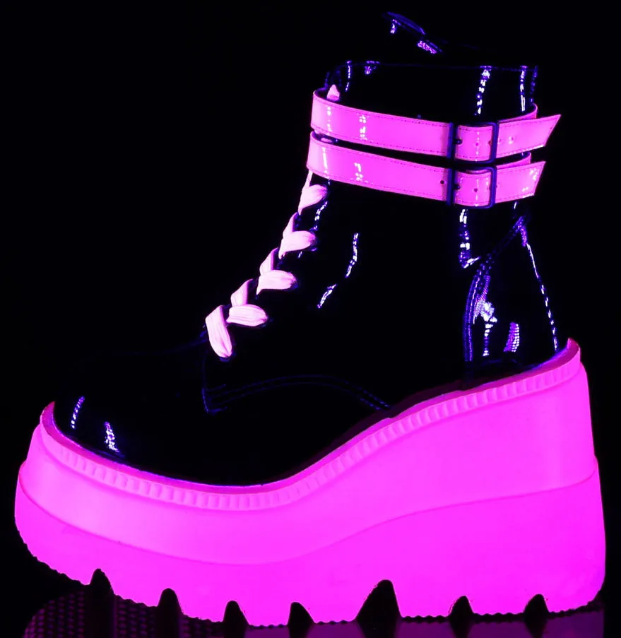 DemoniaCult Shaker 52 Boots Neon Pink