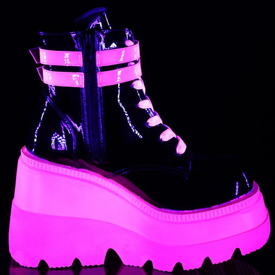 DemoniaCult Shaker 52 Boots Neon Pink