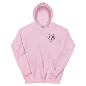 EHP Heart Logo w/Got A Secret on Back Pink Hoodie