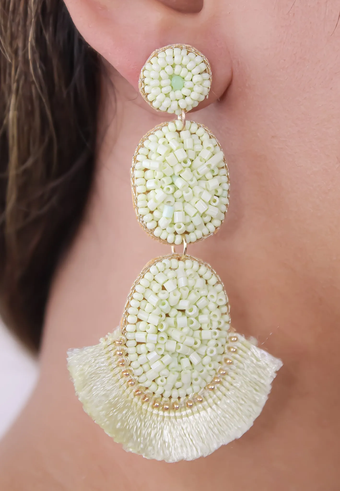 El Nicho Lime Earrings