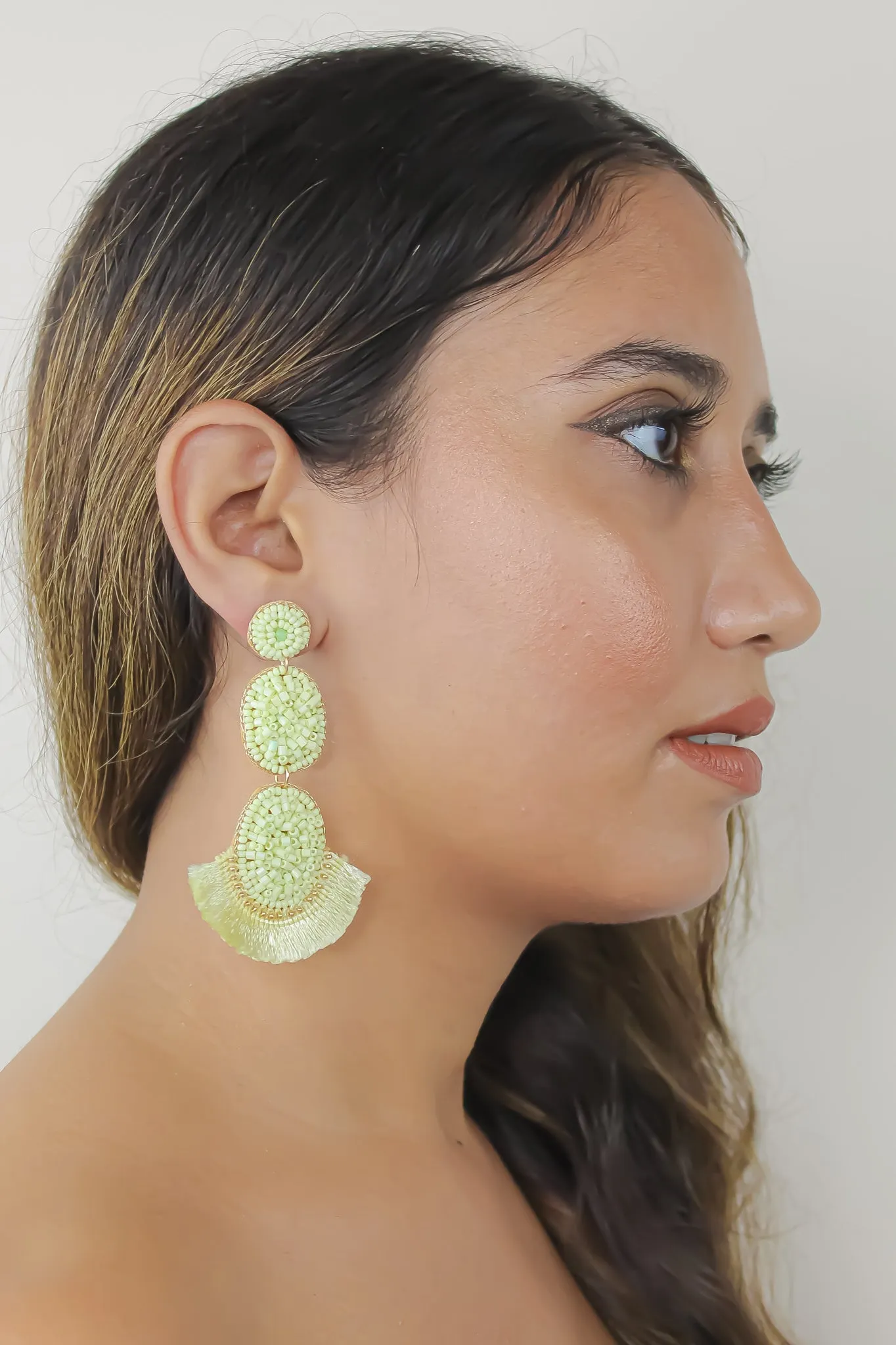 El Nicho Lime Earrings