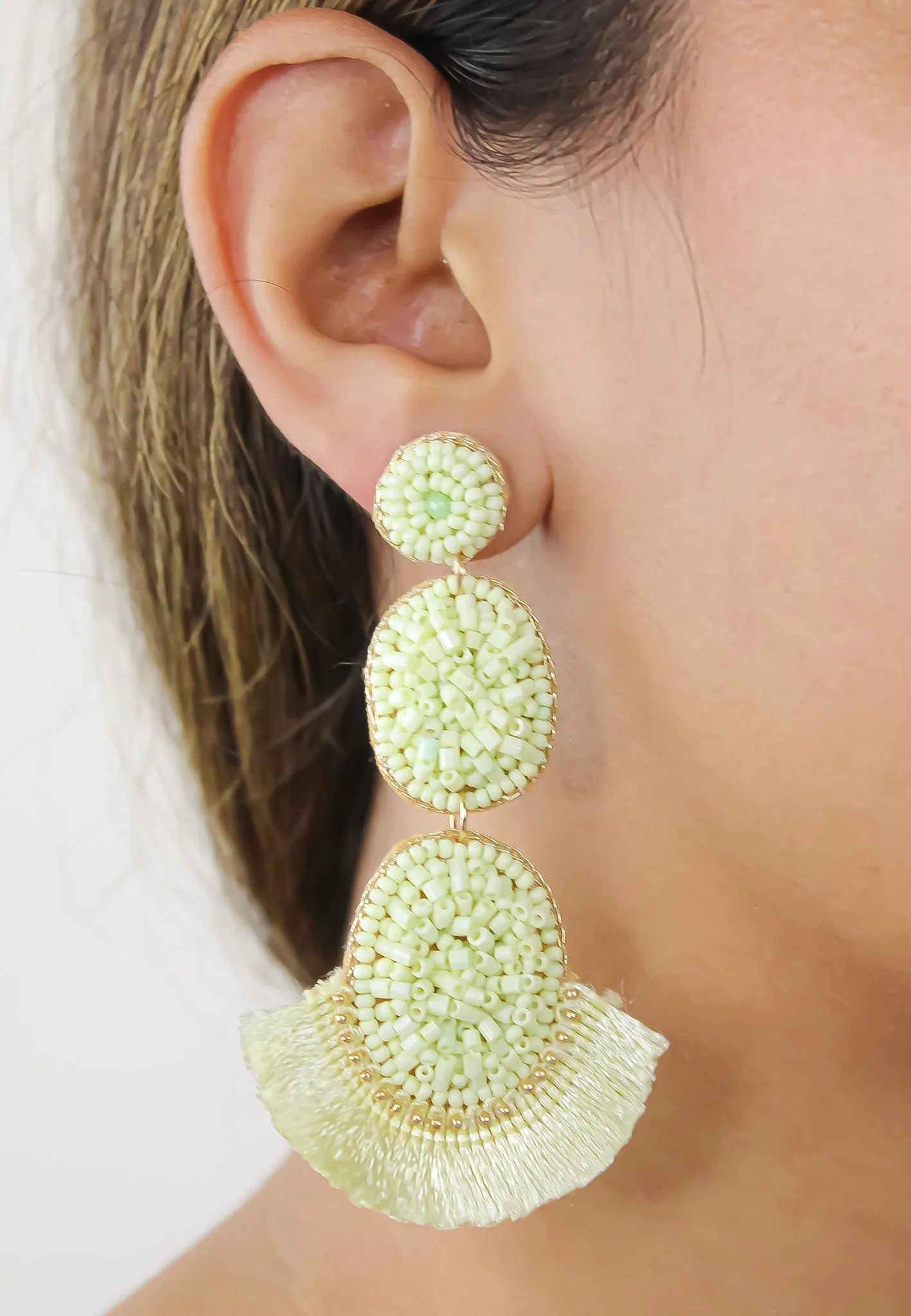 El Nicho Lime Earrings