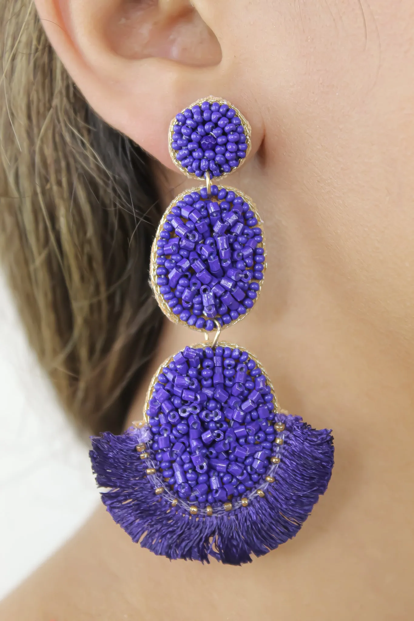 El Nicho Violet Earrings