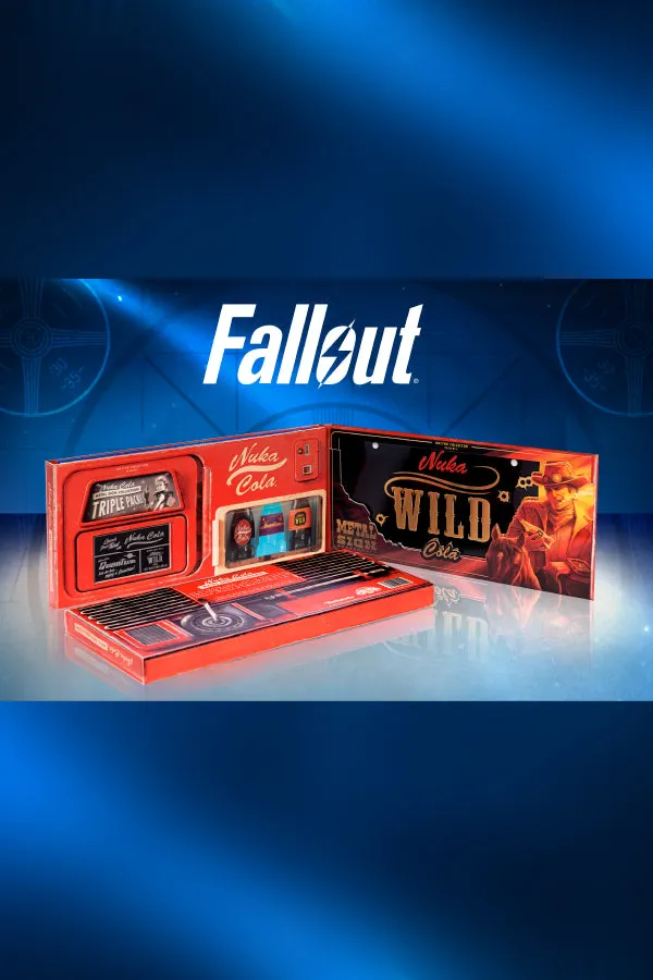 Fallout Nuka Cola Metal Sign Collection Triple Pack