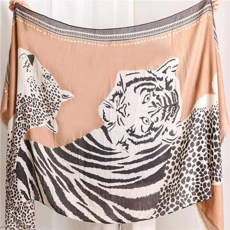 Fashion Animal Leopard Scarf