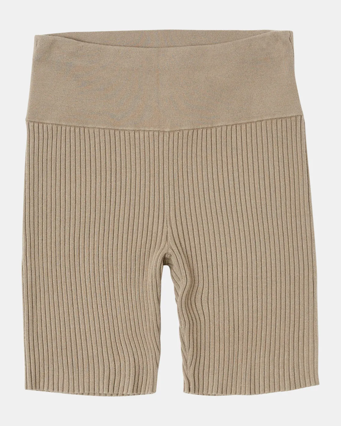 Fever Knit Bike Shorts - Dark Khaki