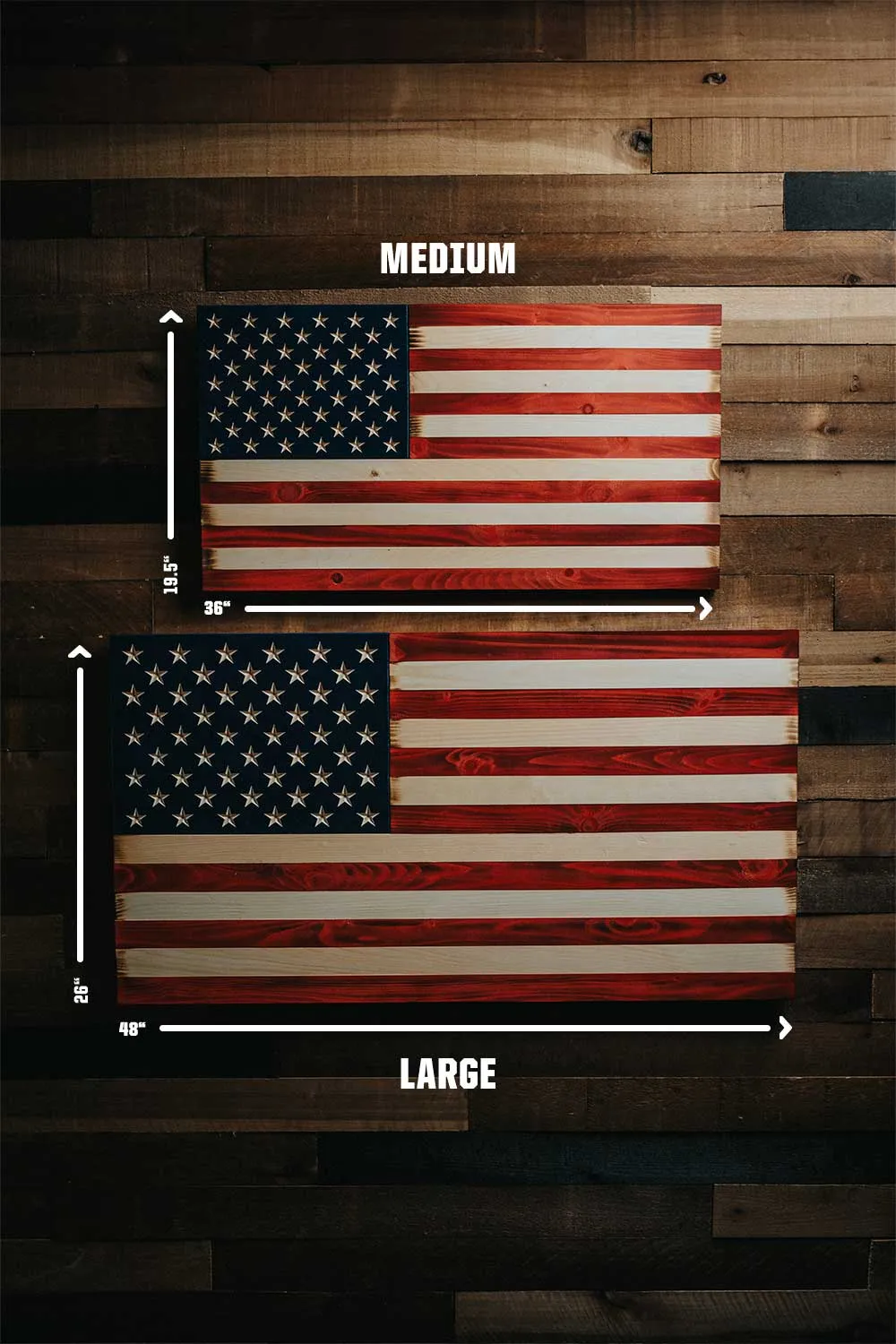 Flags Of Valor - American Flag Wood Wall Sign