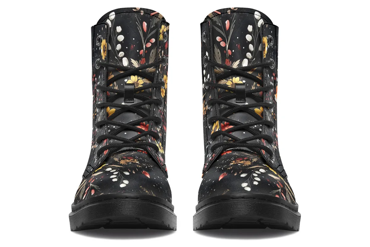 Fox Spirit Boots - Vegan Leather Doc-Style Boots with Durable Stitched on Soles