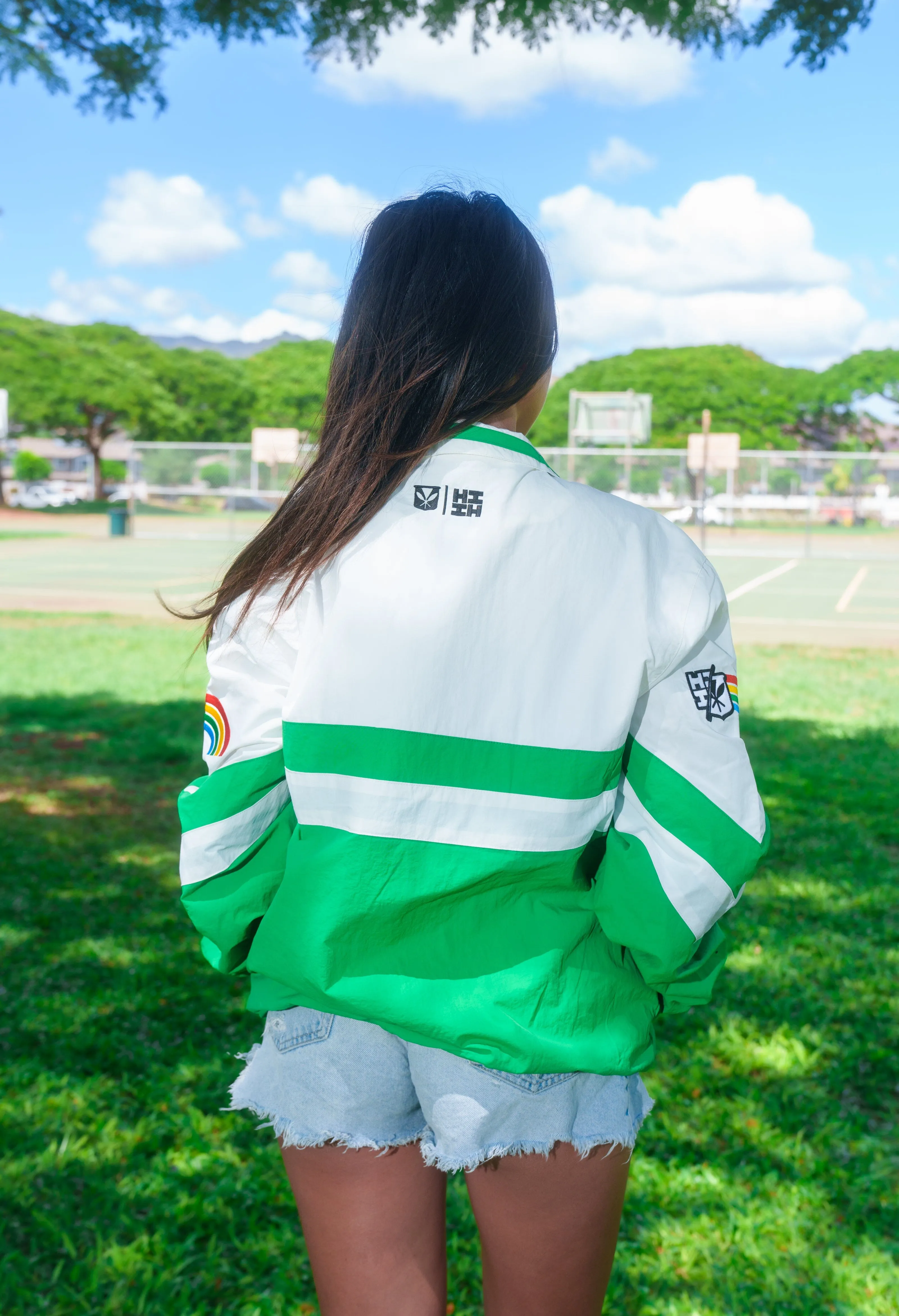 HAWAII RETRO PULLOVER STARTER JACKET