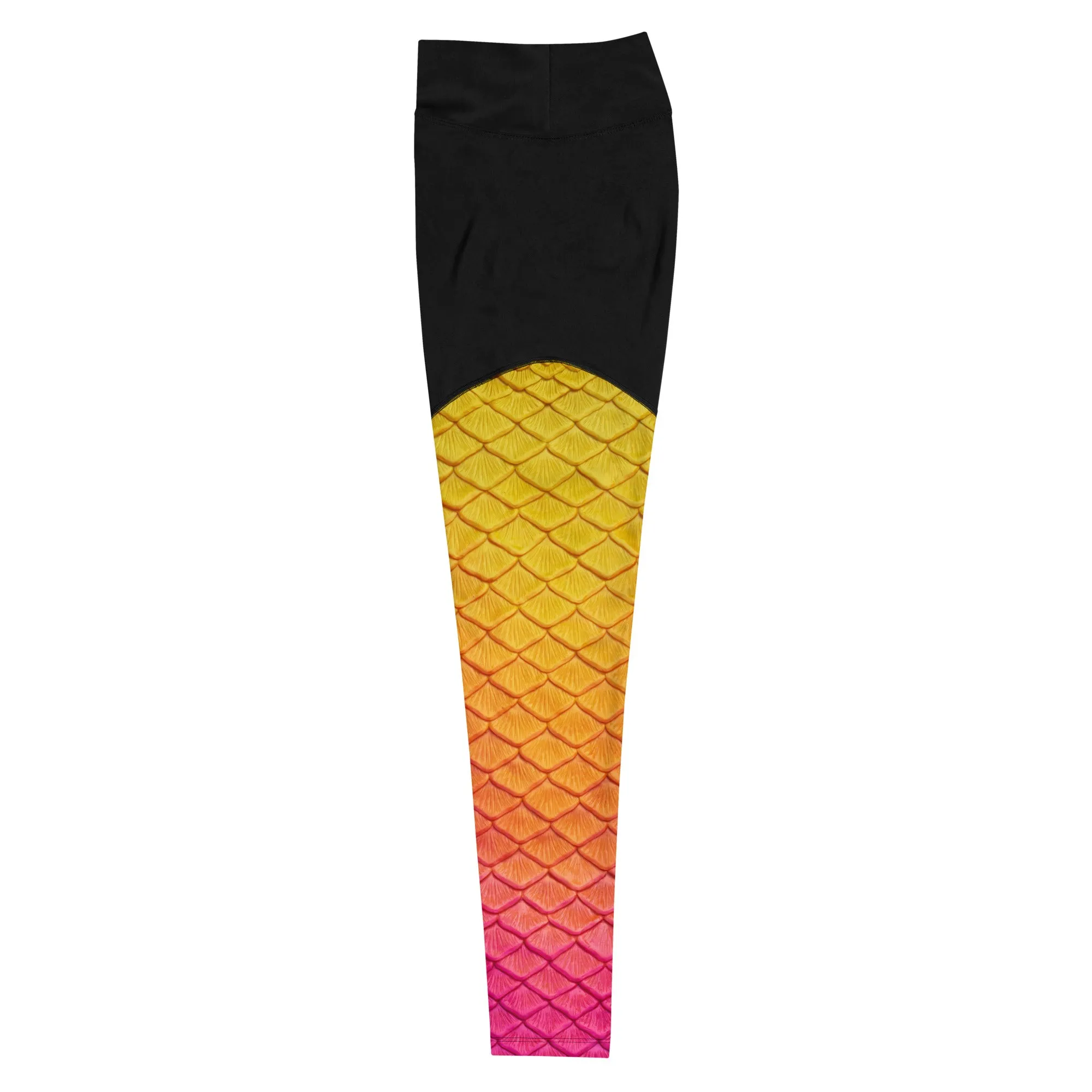 Hibiscus Bliss Sports Leggings