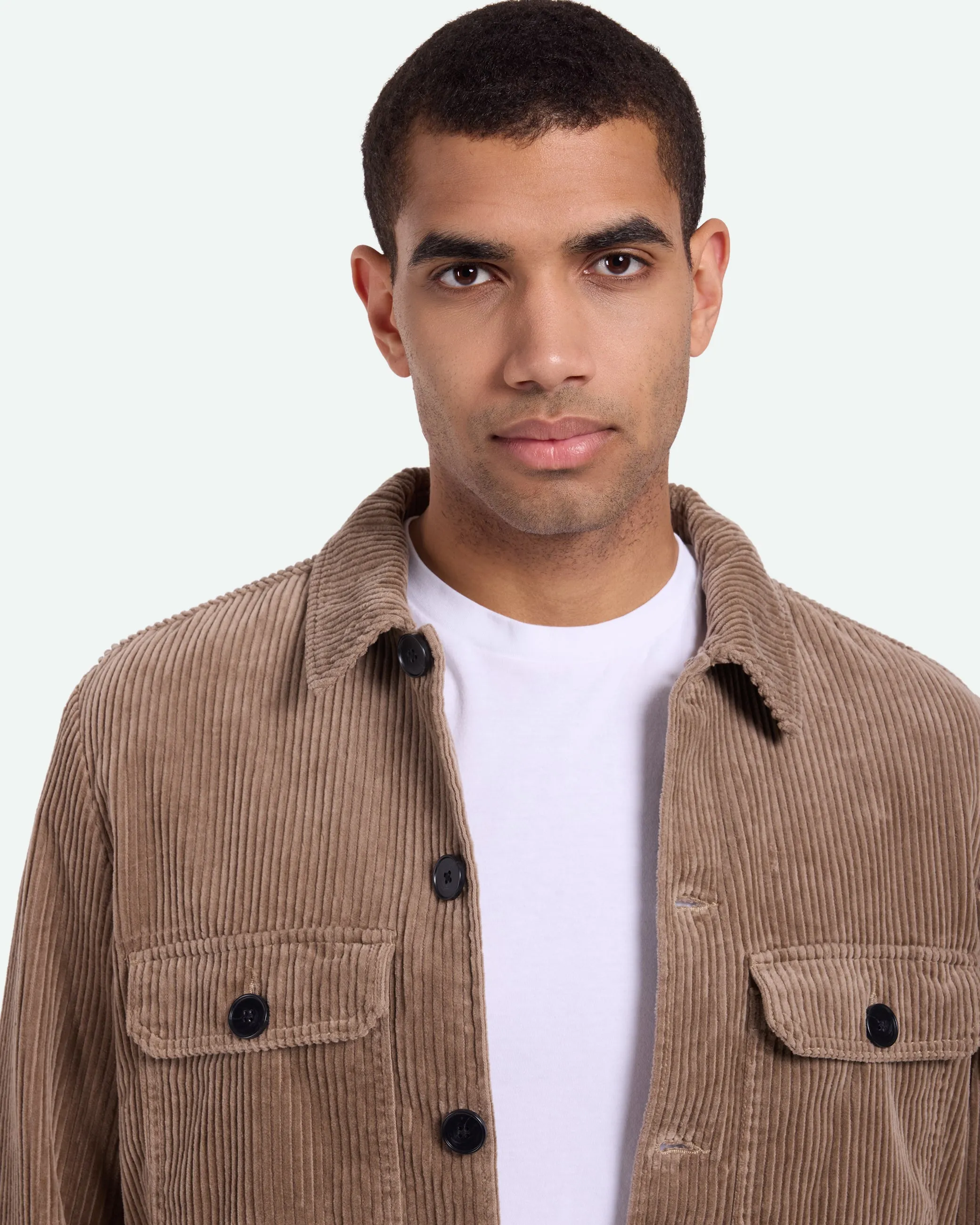 Kaison 9133 Overshirt - Pine Bark