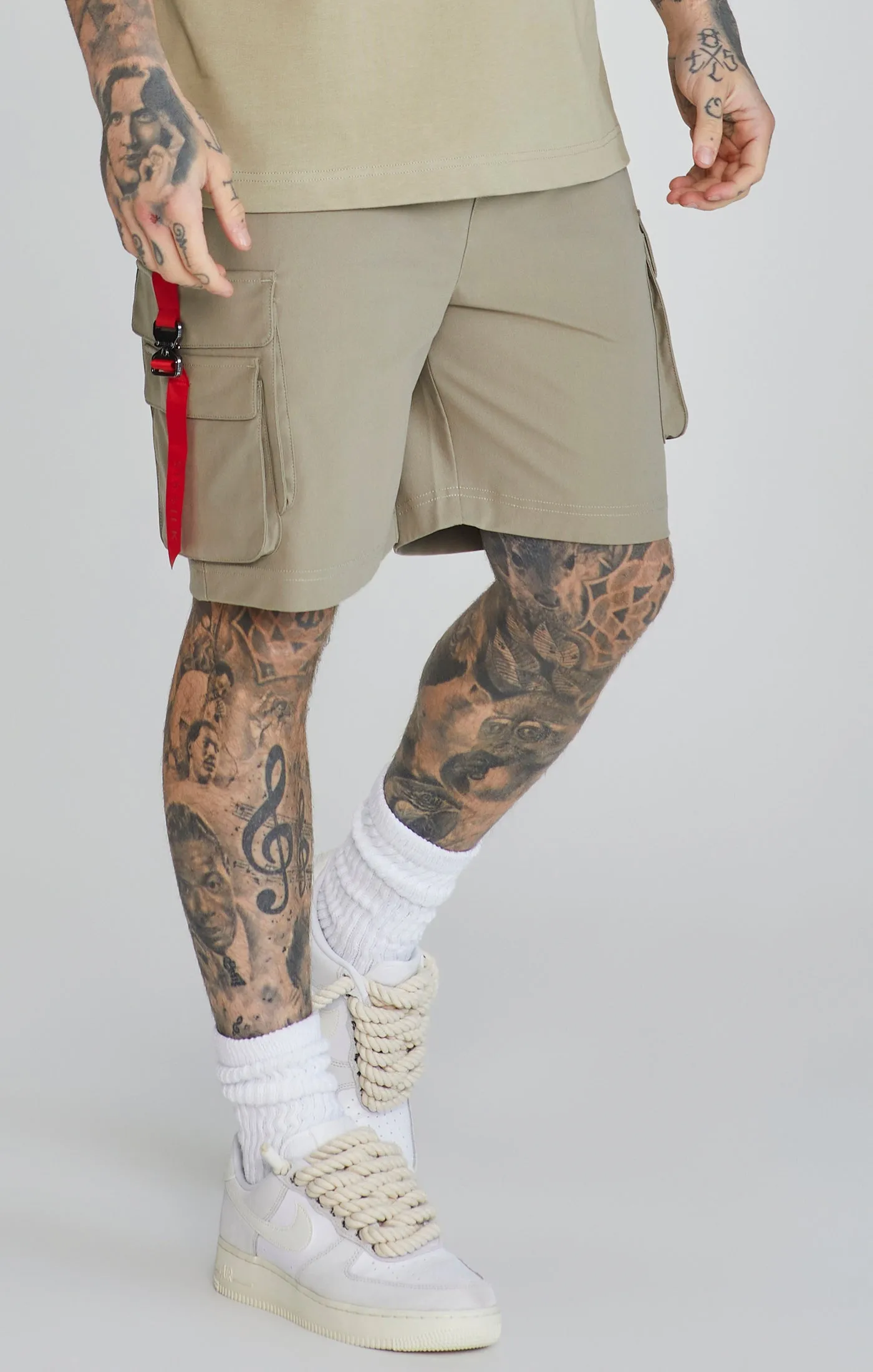 Khaki Cargo Shorts